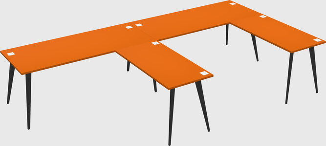 Modern l-shaped office desk