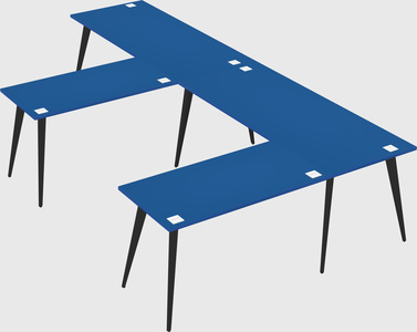 Modern l-shaped office desk