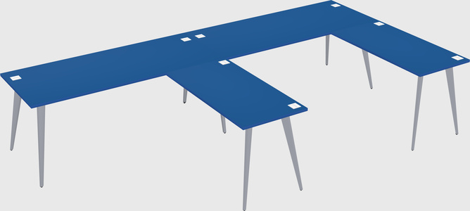 Modern l-shaped office desk