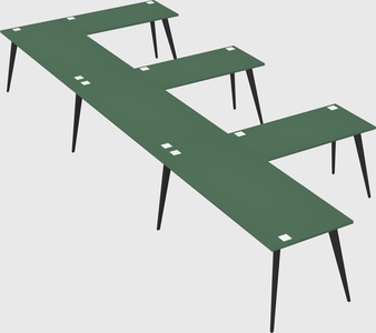 Modern l-shaped office desk