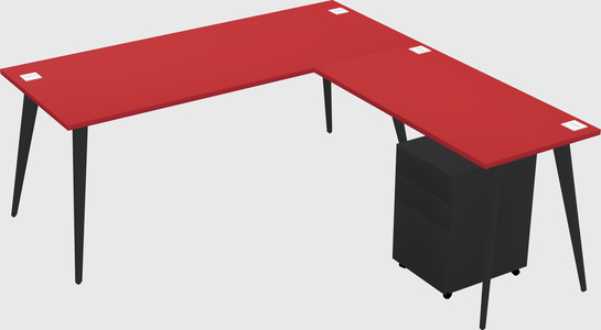 Modern L-shaped Office Desk