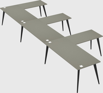 Modern l-shaped office desk