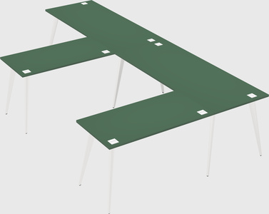 Modern l-shaped office desk