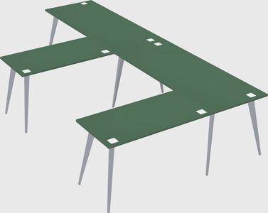 Modern l-shaped office desk