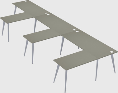 Modern l-shaped office desk