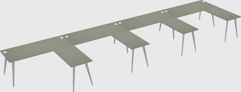Modern l-shaped office desk