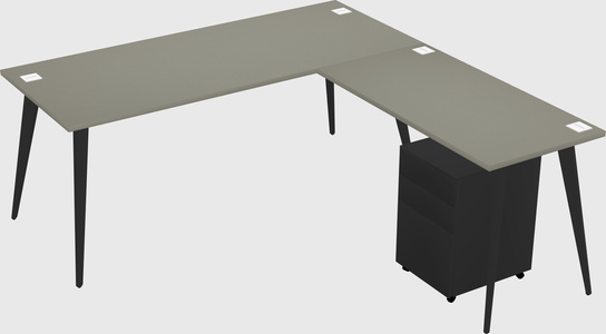 Modern L-shaped Office Desk