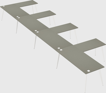 Modern l-shaped office desk