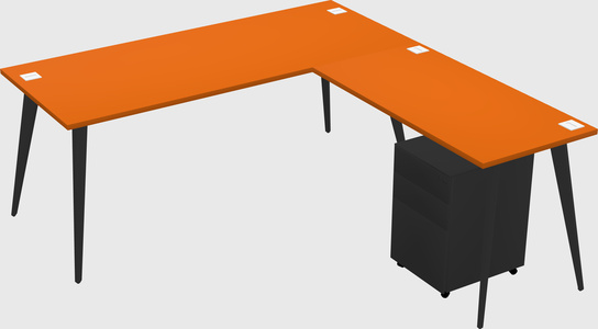 Modern L-shaped Office Desk