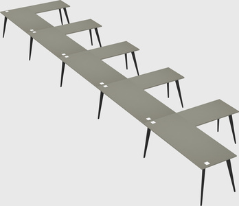 Modern l-shaped office desk