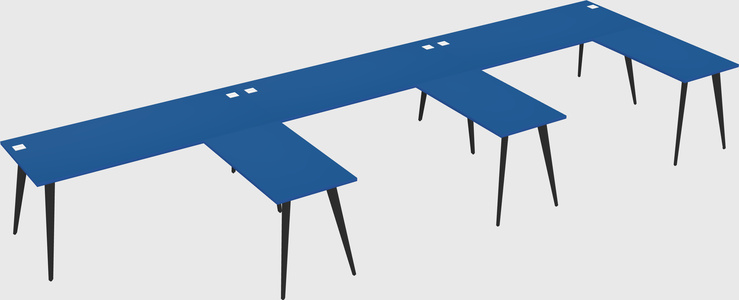 Modern l-shaped office desk