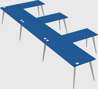 Modern l-shaped office desk