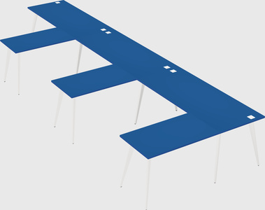 Modern l-shaped office desk