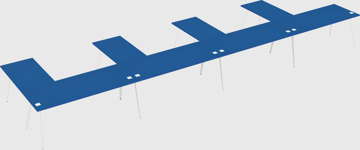 Modern l-shaped office desk