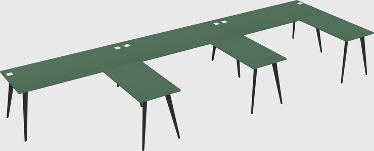 Modern l-shaped office desk