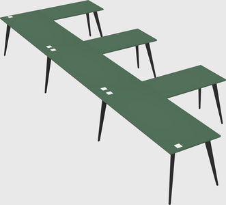 Modern l-shaped office desk
