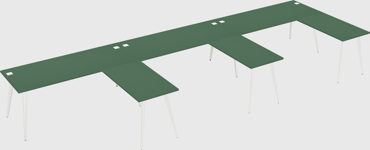 Modern l-shaped office desk