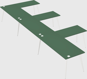 Modern l-shaped office desk