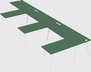 Modern l-shaped office desk