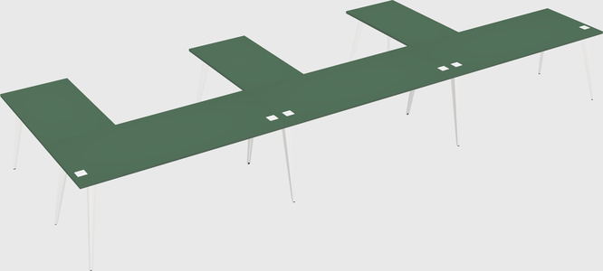 Modern l-shaped office desk