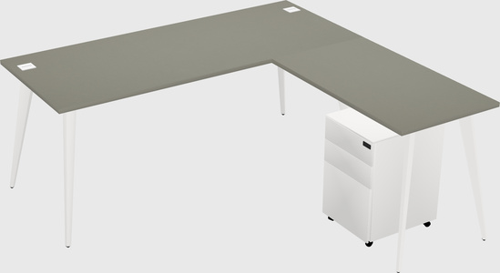 Modern L-shaped Office Desk