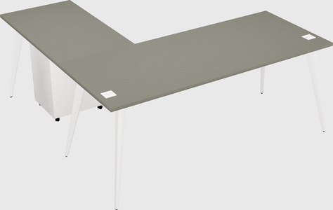 Modern l-shaped office desk