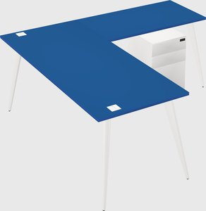 Modern l-shaped office desk
