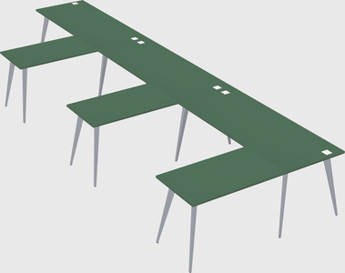 Modern l-shaped office desk