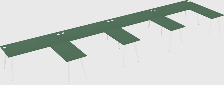 Modern l-shaped office desk