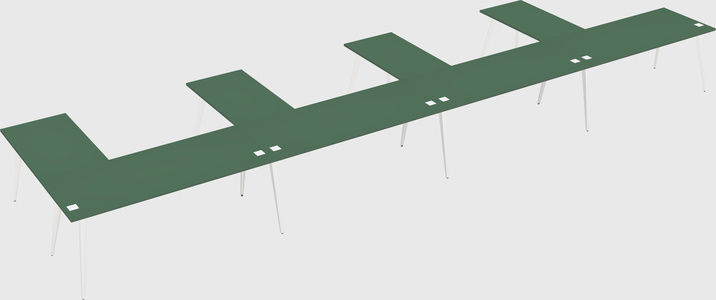 Modern l-shaped office desk