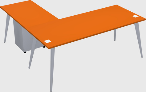 Modern l-shaped office desk