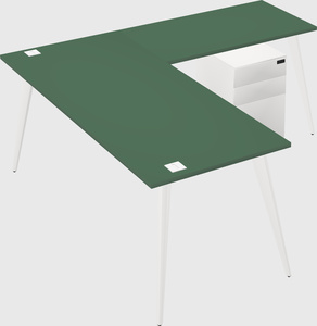 Modern l-shaped office desk
