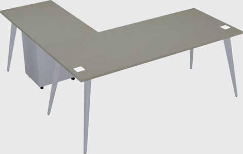 Modern l-shaped office desk