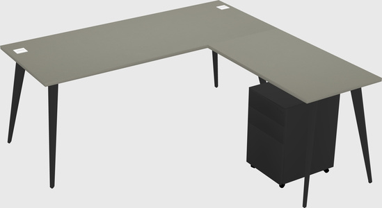 Modern L-shaped Office Desk