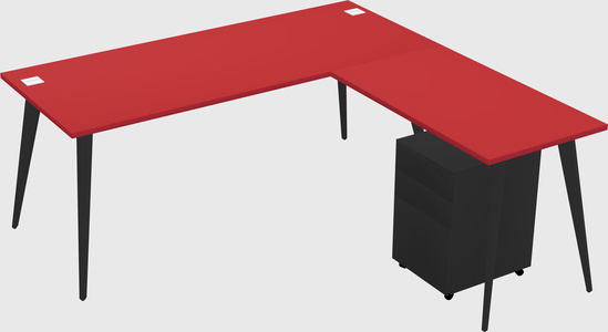 Modern L-shaped Office Desk