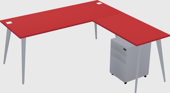 Modern L-shaped Office Desk