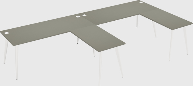 Modern l-shaped office desk
