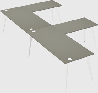 Modern l-shaped office desk