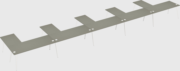 Modern l-shaped office desk