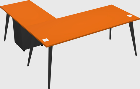 Modern l-shaped office desk