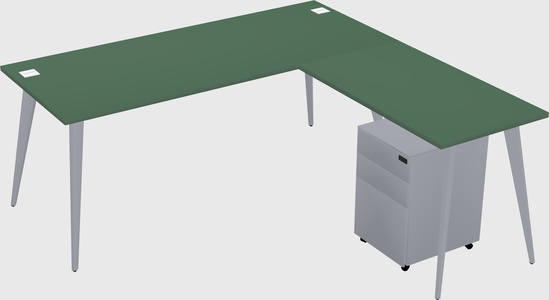 Modern L-shaped Office Desk