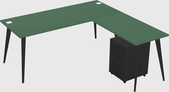 Modern L-shaped Office Desk