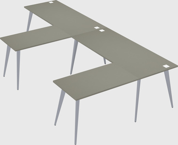 Modern l-shaped office desk