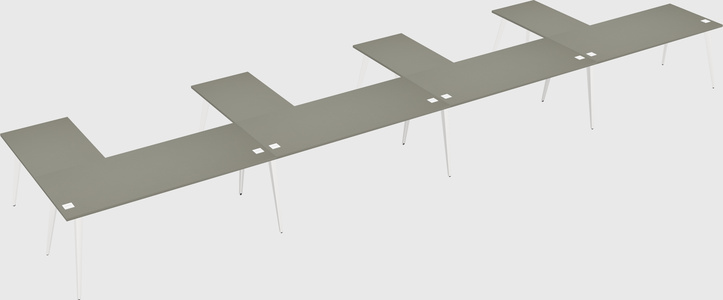 Modern l-shaped office desk