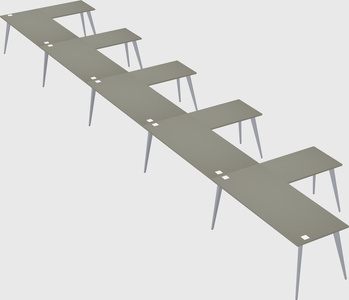 Modern l-shaped office desk