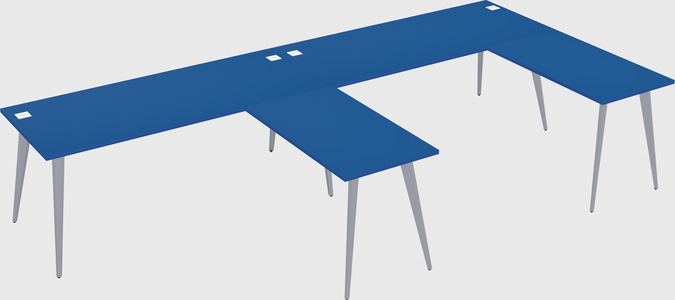 Modern l-shaped office desk