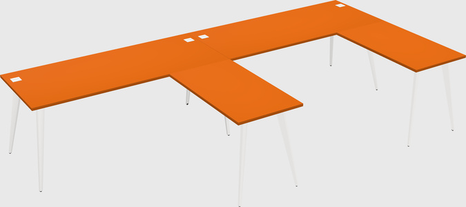Modern l-shaped office desk