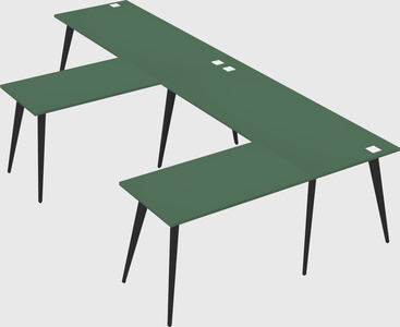Modern l-shaped office desk