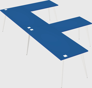 Modern l-shaped office desk
