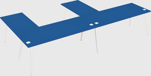 Modern l-shaped office desk